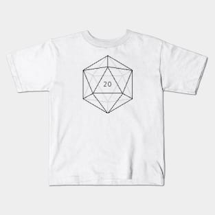 d20 Vector - inverted Kids T-Shirt